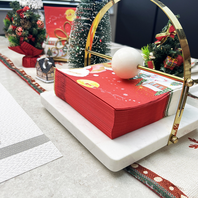 洋食食器クリスマスパーティーナプキンナプキンナプキンクリスマス装飾パーティーアレンジ食事一回|undefined