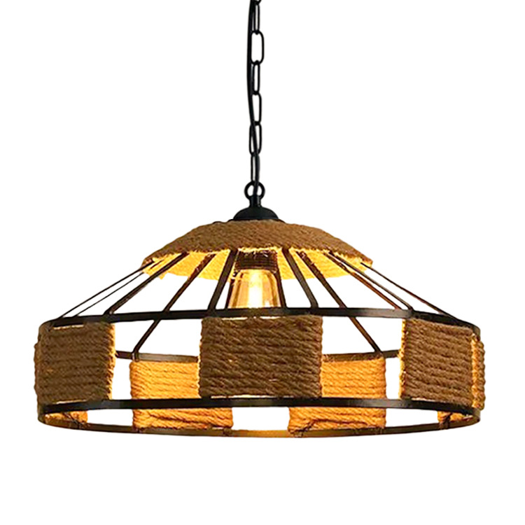 Tienda de ropa retro de campo estadounidense transfronteriza, restaurante creativo, cibercafé, bar, candelabro de cuerda de yurta