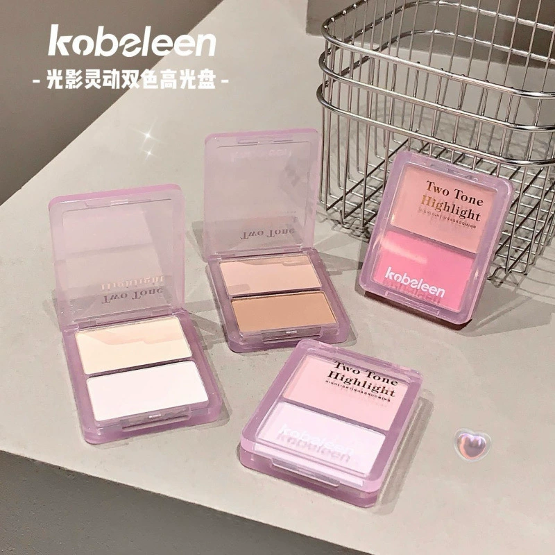 KOBELEEN Light and Shadow Smart Highlight Palette Осветляющие расширяющиеся матовые тени для век Atmosphere Highlight Blush Универсальная палитра