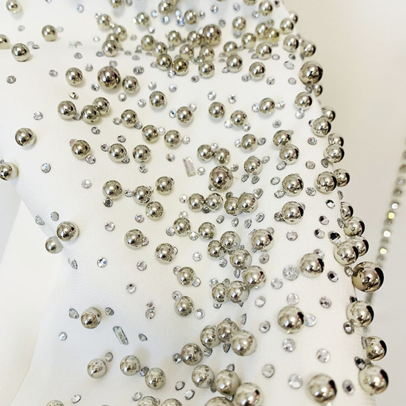 GraceChic - Conjunto de duas peças, modelo 2025, com blazer e calça comprida com fenda, bordados pesados com strass e aplicações de pérolas, inspirado na moda europeia e americana._voghion.com