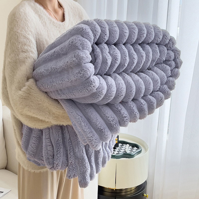 Mantra de peluche multifuncional siesta manta de oficina pequeña manta sofá mantas de automóvil mantas de aire acondicionado de lana