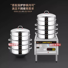 歐頓蒸籠不鏽鋼商用家用蒸格大號蒸屜包子大容量籠屜多層超大蒸鍋