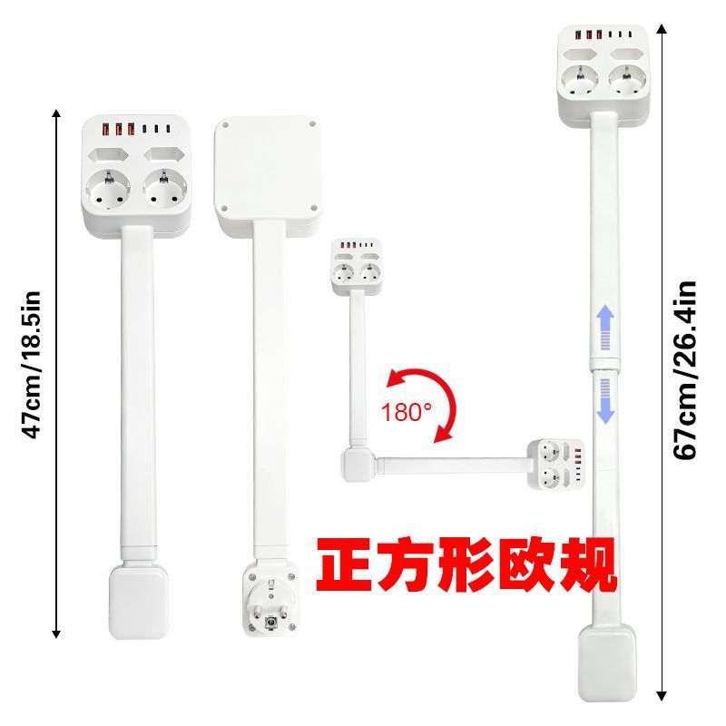 Estándar americano estándar europeo estándar británico estándar australiano socket conversión multi-chufe USB inalámbrico extensión telescópica