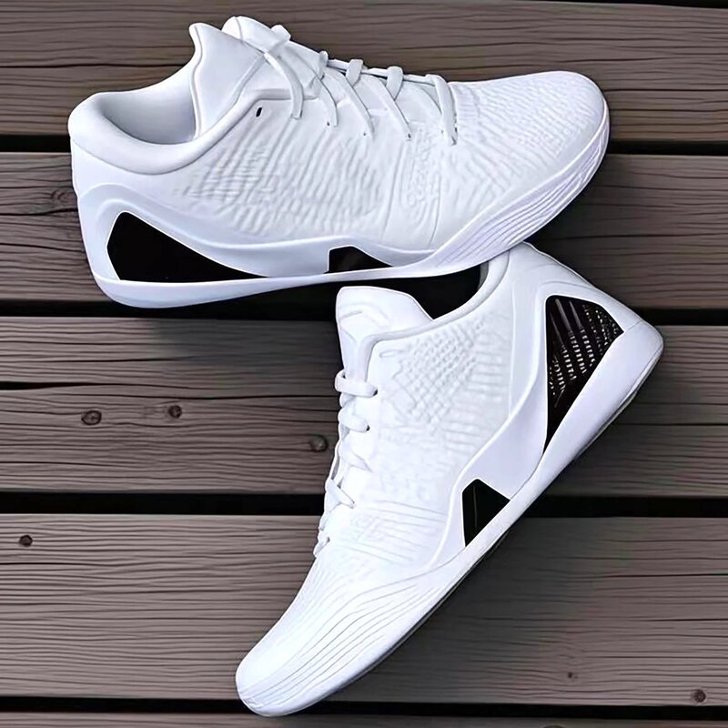 Cross-Border Pure Original Kobe Bryant 9Th Generation Basketball Men's Shoes Elite Version Practical Sneakers Beethoven Women's Shoes Pure White Mandarin Duck Wear-Resistant
