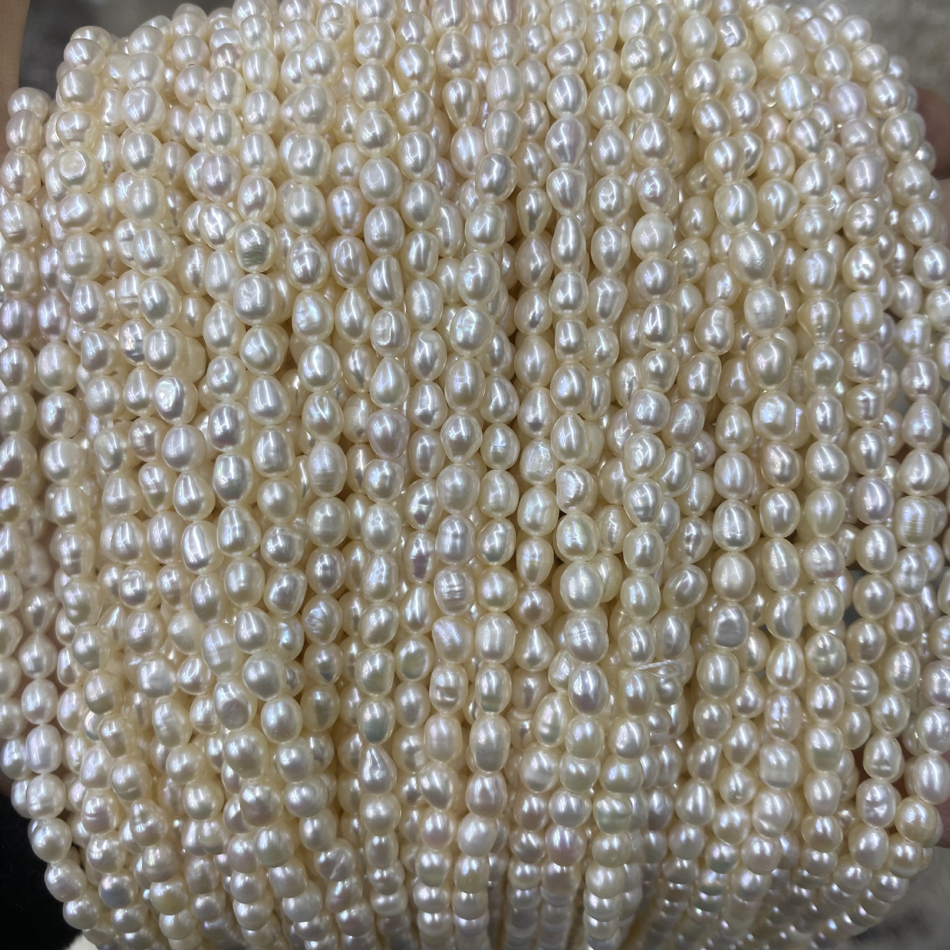 天然淡水パールネジ2 ~ 3,3 ~ 4,4 ~ 5,5 ~ 6,6 ~ 7,7 ~ 8mmビーズDIYアクセサリー