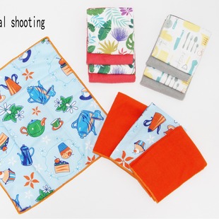 Amazon cross-border ultra-fine tea towel tea ceremony tea cloth wholesale cotton absorbent lint thickened fresh