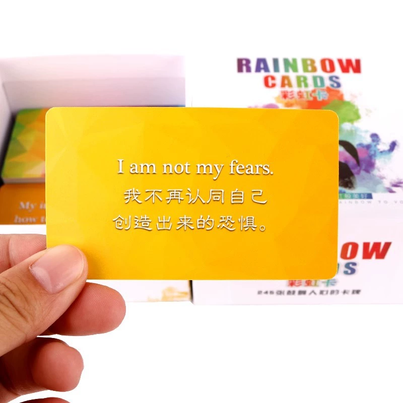 Карточная игра Rainbow Diamond Edition цветная карта восторженная энергия позитивная психология карта желаний Catarot