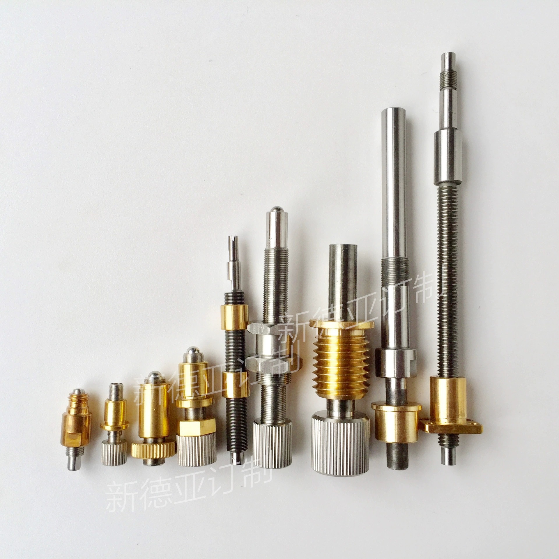 专业生产光学调整架精密螺纹副非标光学微调丝杆