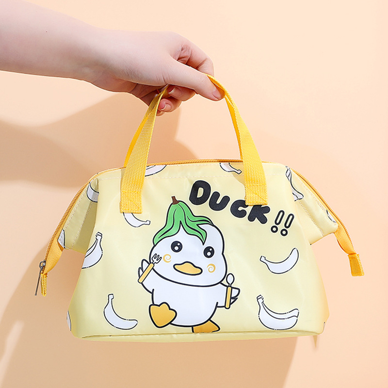 Cartoon Cute Lunch Box Bag Children's Cute Lunch Bag Factory Direct Sales Student Insulated Bag Portable Hand-held Lunch Bag