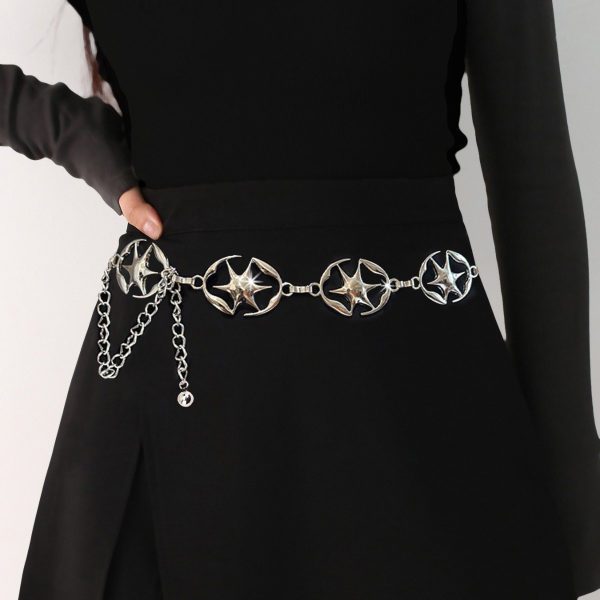 Cross-Border For Women, Niche High-End Chain, Fashionable Versatile Dress Metal Hollow Out Accessory Waist Chain_voghion.com
