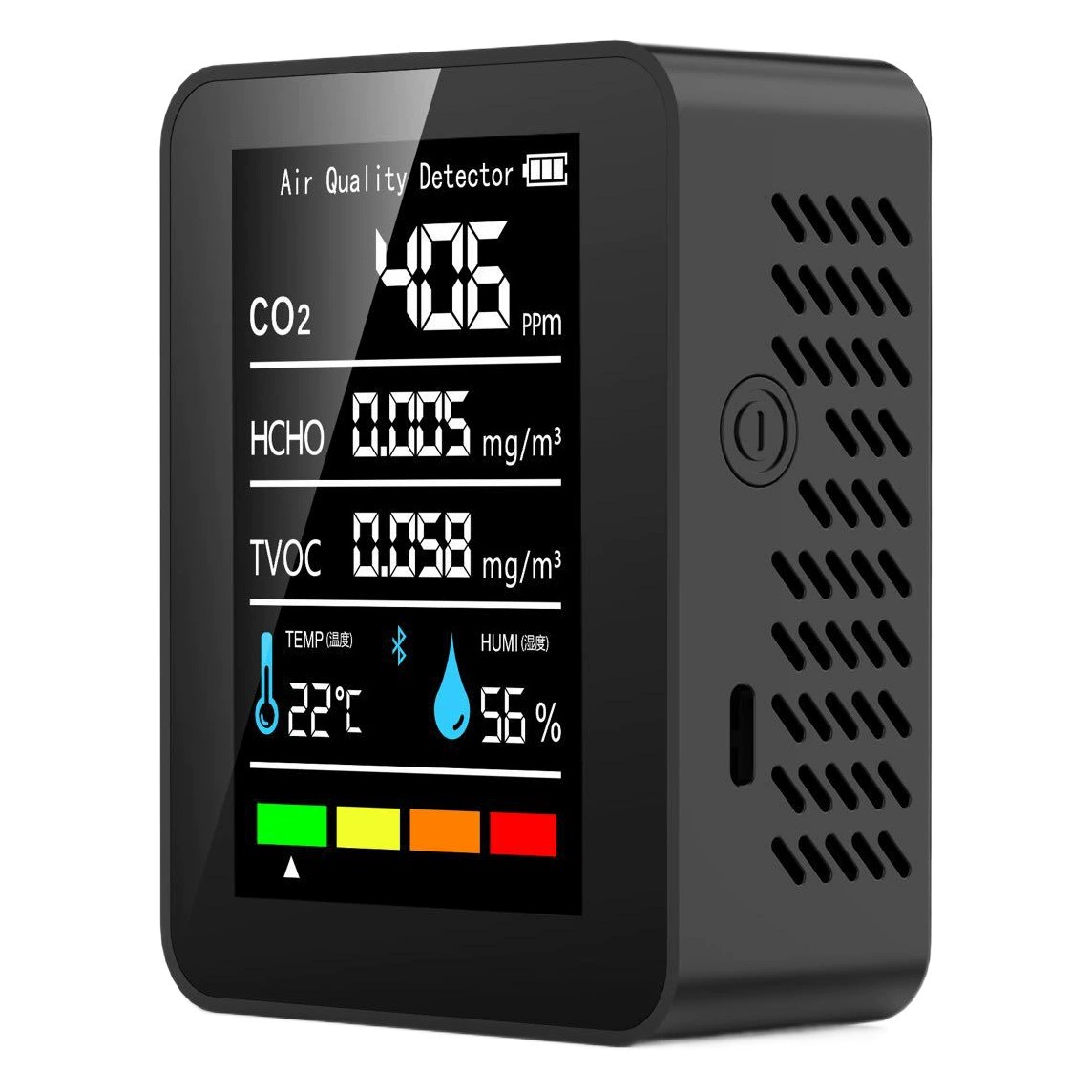 Детектор формальдегида «пять в одном», детектор углекислого газа, детектор воздуха, обнаружение температуры и влажности
