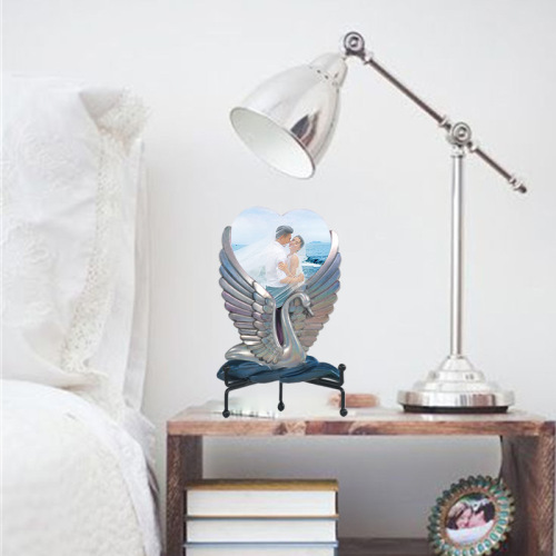 Proud diy glue mold swan love photo frame silicone mold retro European relief photo frame cross-border