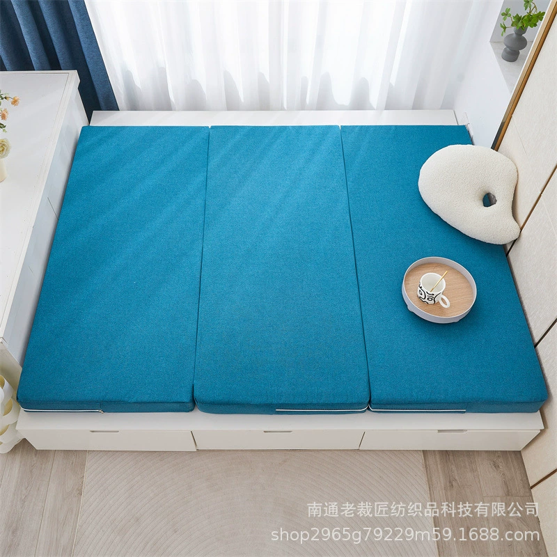 Японский стиль утолщенный складной татами матрас многоразовый съемный домашний пол для перерывов в обеденный коврик губка для сна