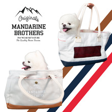 Mandarine Brothers单肩狗狗猫咪透气背包清新日系舒适挎包便携包