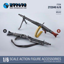 ZYTOYS 1/6 MG42ͨ�û�ǹ �¹� ģ�� ���� �ֻ� DIY ɢ���ְ���ż