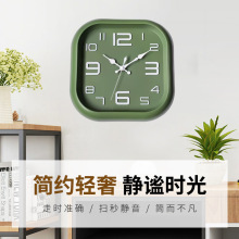 2025新款简约轻奢时钟 家用无痕易安装客厅卧室高级感装饰挂钟