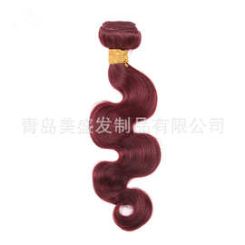 真人假发发帘子 brazilian human hairs bundles wave extensions