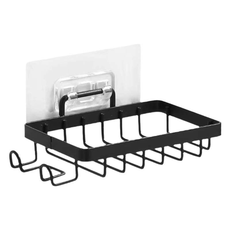 Jabonera de Acero Inoxidable, Estante de Almacenamiento para Baño, Jabonera de Doble Capa con Drenaje, Organizador con Diseño de Drenaje