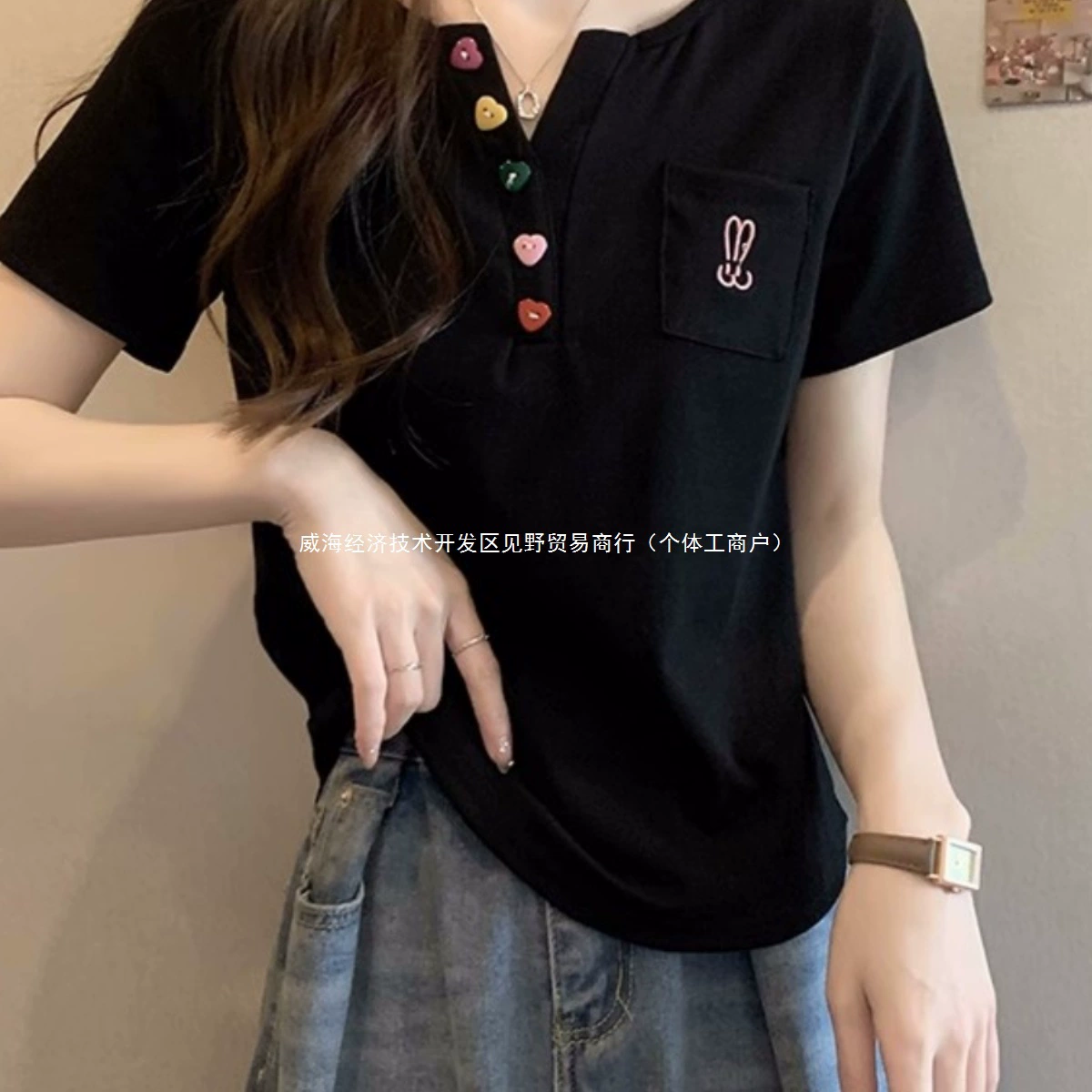 Женская футболка больших размеров с короткими рукавами на правое плечо, женская летняя футболка 2025 года, новый свободный топ для похудения, универсальный топ, закрывающий живот