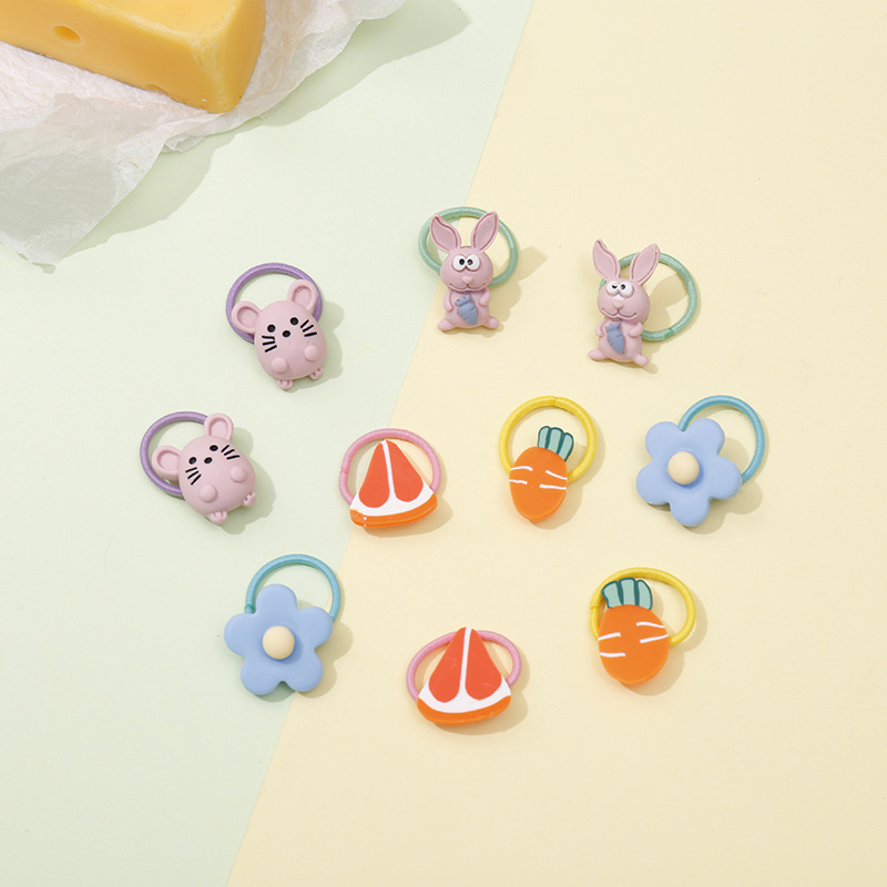 Lazos de cabello elásticos para niñas, coloridos y suaves, alta elasticidad, accesorios infantiles al por mayor