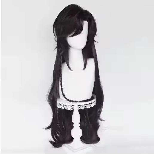 Tian Guan Ci Fu Cosplay Wig for Huacheng Prince Yue Shen Shi Qingxuan Ancient Style Black Long Straight Hair Rose Net Tian Guan Ci Fu Cosplay Wig for Huacheng Prince Yue Shen Shi Qingxuan Ancient Style Black Long Straight Hair Rose Net
