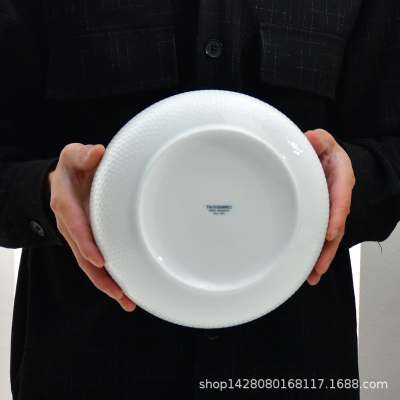 Cuenco de cerámica de alta temperatura de Dehua, pescado de repollo en escabeche, cuenco de sopa doméstica blanca, cuenco de sopa, cuenco de olla seca, cuenco de cerdo hervido con sangre peluda