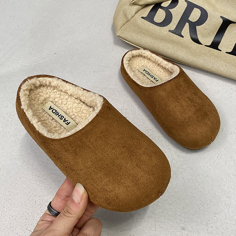 Demi-season children's insulated keep warm casual slippers for men…