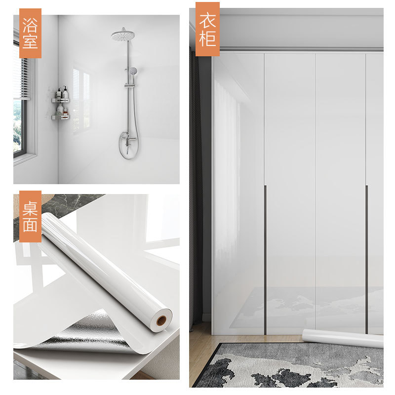 Autoadhesivo transfronterizo adhesivo gabinete renovación de muebles de cambio de color adhesivo de cubierta de cocina tablero impermeable papel de pared a prueba de aceite