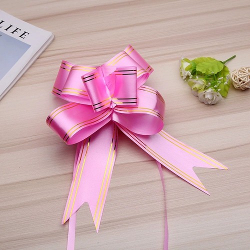 49# Hand drawn flower wedding ribbon wedding car door handle bow decorative flower fruit basket bow ribbon