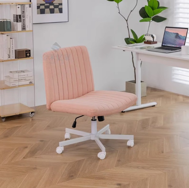 핑크 [린넨] - 흰색 도르래 발