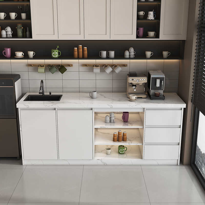 Simple Company Water Bar Table Home Wall Sideboard Tea Room Water Bar Table Marble Wash and Cut Table Operating Table