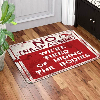 Avtomobil döşəmə paspasları — Pumpkin Head Mat Carpet - rz-warning-signs-series-8-40-60cm-skin-friendly-suede