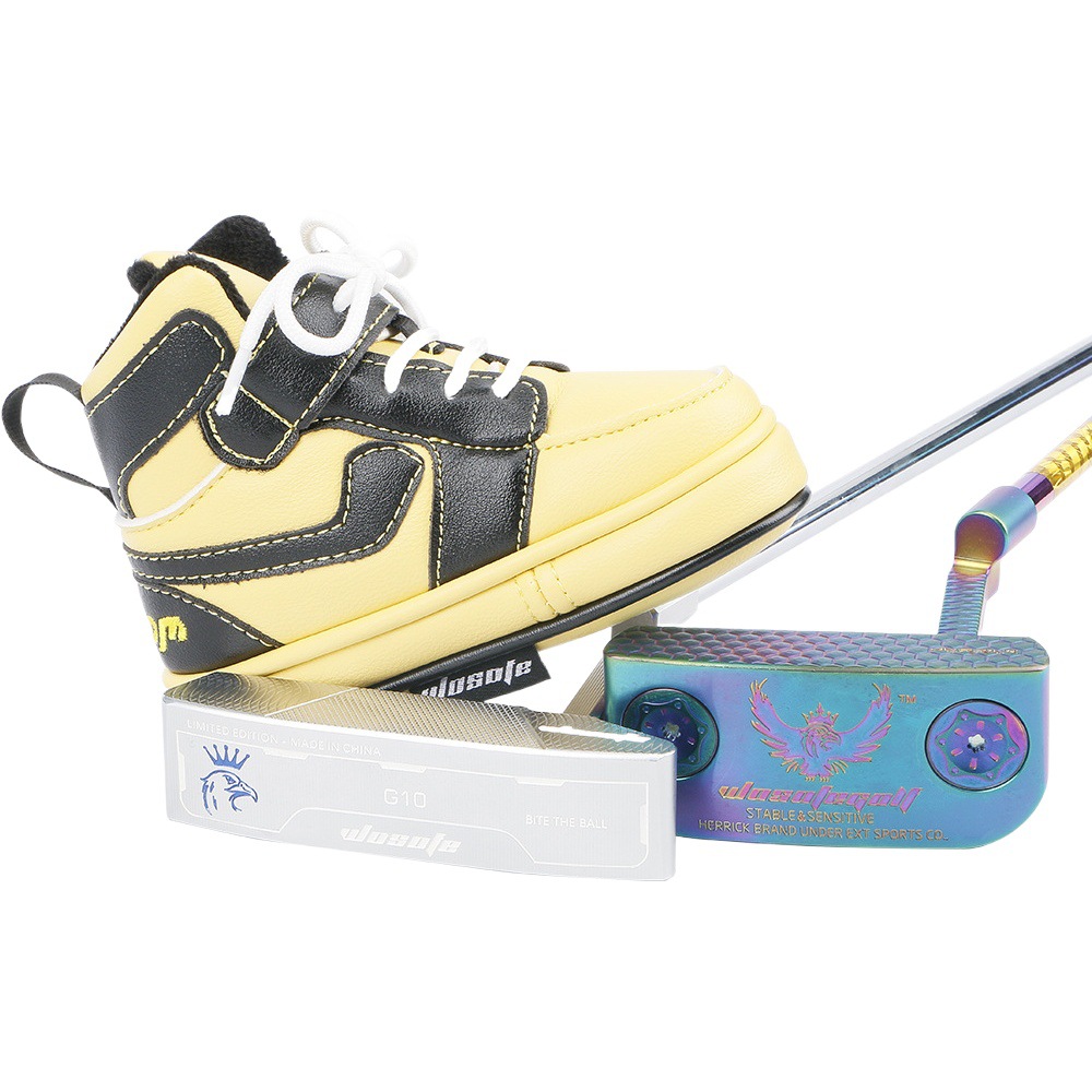 Nueva cubierta de golf putter personalizado Zapatillas club cubierta en forma de L cabeza recta cubierta protectora de la tapa del Club de la tapa de la venta caliente