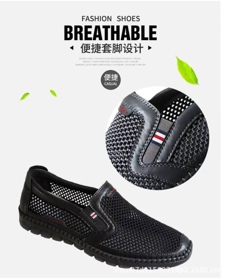 Dép sandal nam cổ thấp đế mềm thoáng khí kiểu lưới mùa hè — A11 màu xám, A11 màu đen chi tiết 6