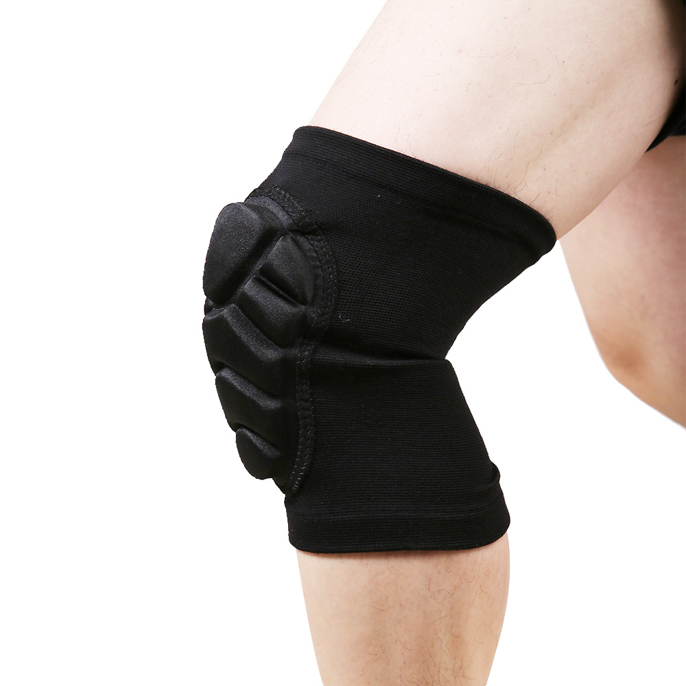Esponja engrosada deportes rótula danza rodilla rodillera protección voleibol rótula cubierta de punto de nylon al por mayor