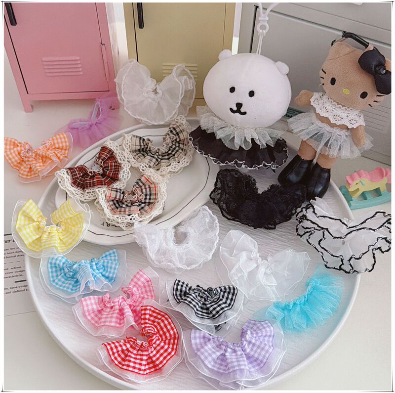 Labubu Dress-Up Clothes 10cm Doll Clothes Shirley Bear Self-Deprecating Bear Gazi Sister Kt Big Silly Dog Mesh Skirt Fake Collar Labubu Dress-Up Clothes 10cm Doll Clothes Shirley Bear Self-Deprecating Bear Gazi Sister Kt Big Silly Dog Mesh Skirt Fake Collar