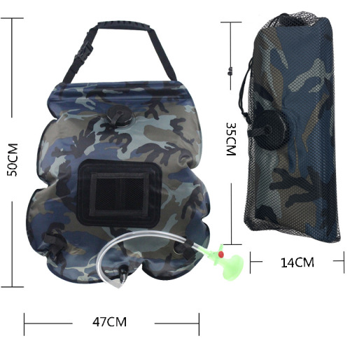 Outdoor Portable 20L Solar Shower Bag Camping Folding Water Storage Bag Amazon Camping Bath Bag Bath Bag
