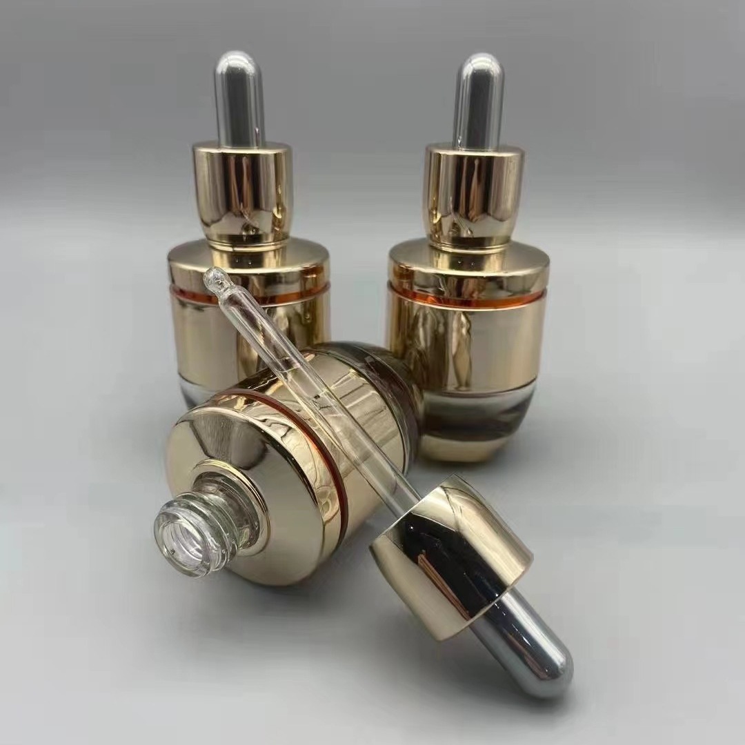 2021 nuevo producto botella de 30ml botella de líquido líquido botella de botella de botella de aceite esencial botella de gotas botella de aluminio electrificada botella de aluminio electrificada