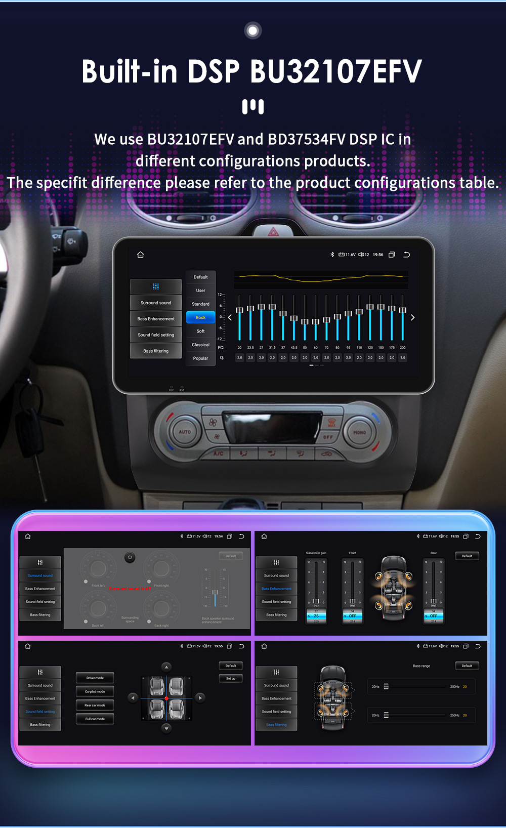 Suitable for 04-11 Ford Focus Android Large Screen Car Navigator with Wireless Carplay