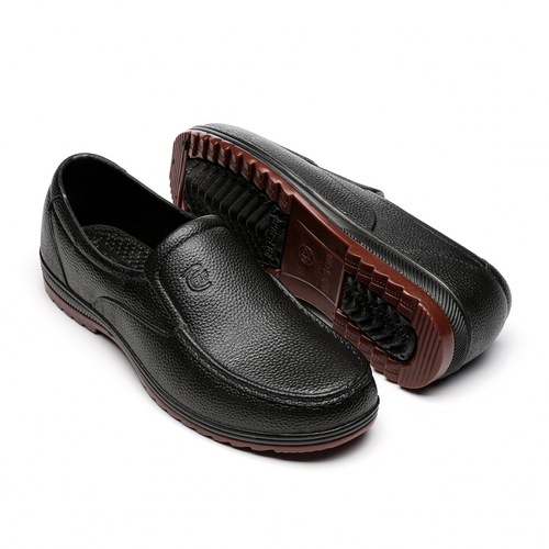 Wear-resistant tendon-soled rain boots for men, low-cut short-tube rain boots, anti-slip, anti-odor kitchen waterproof shoes, car washing and fishing rubber shoes
