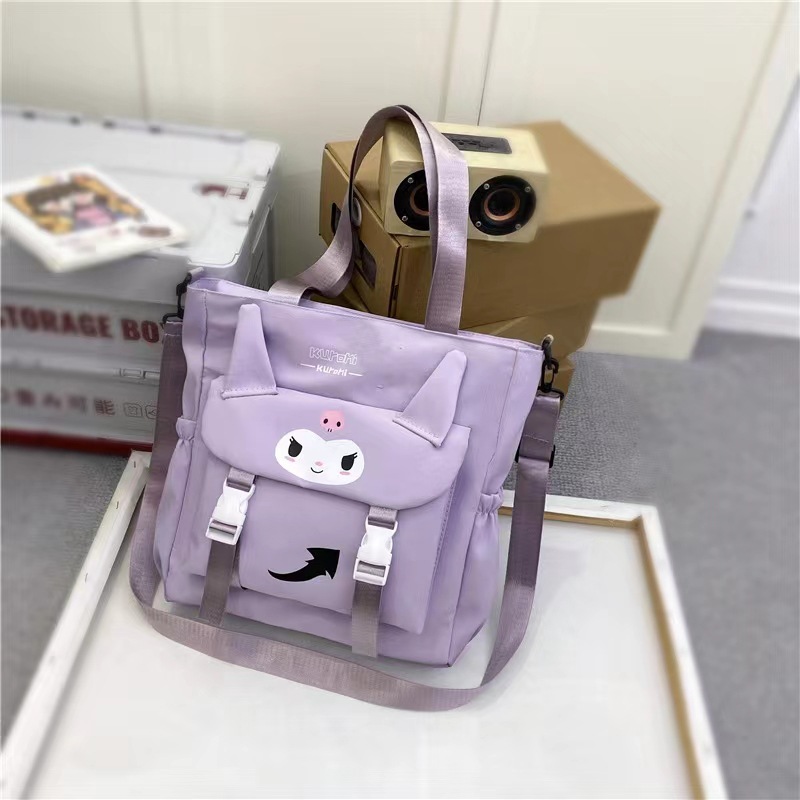 2024 estudiantes bolso de estilo explosivo simple y de gran capacidad nuevo bolso de mensajero de un solo hombro de moda para mujer bolso de viaje