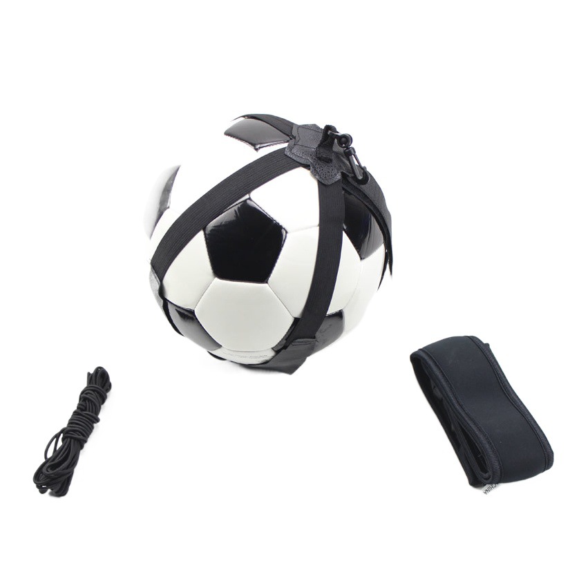 Balón entrenador de fútbol con bola de control de bola Bola de entrenamiento de rebote cinturón de práctica bolsa de cuerda equipo de entrenamiento de fútbol image 1