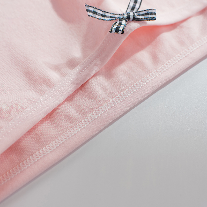 28g Weight Low Waist Panties Waist Panties Lingerie Type Cotton Fabric Type 1 Piece Quantity Breathable Function Solid Color, Bow Knot Pattern All Seasons Season Women's Gender Casual, Elegant, Lady Style Solid Color Bow Knot Breathable Low Waist Panties 11