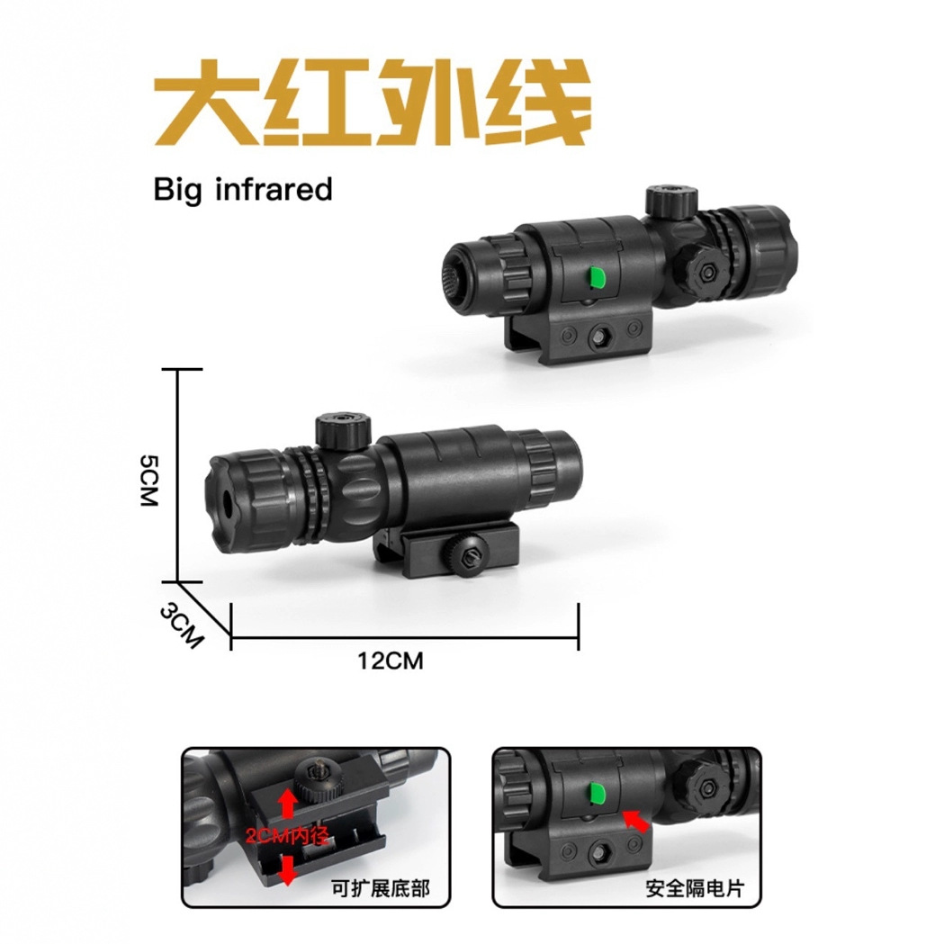 Tactics adjustable universal flashlight with accessories