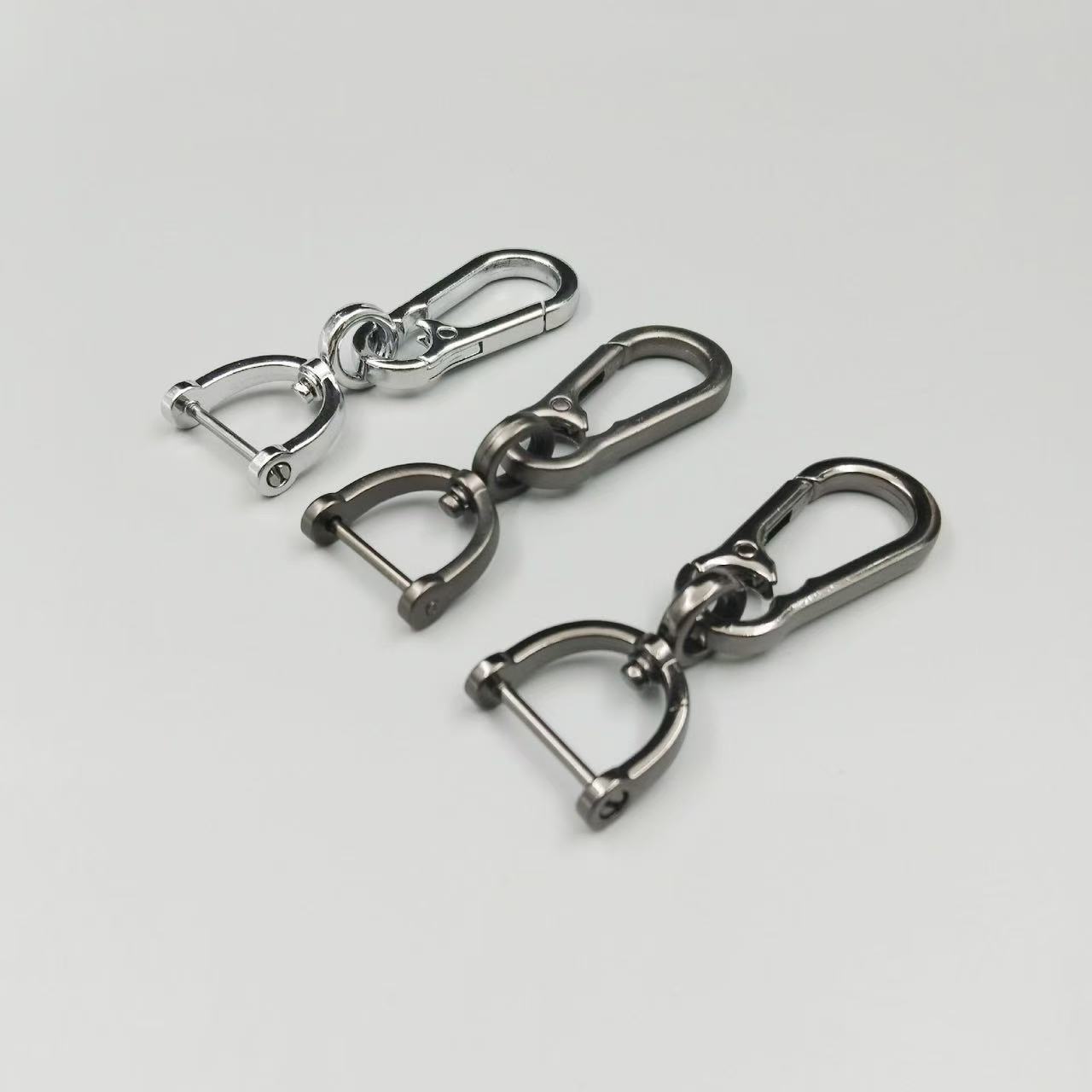 Waist-Mounted Car Keychain Accessory, Luggage Hook, Dual-Purpose Carabiner, Open D-Ring Zinc Alloy for Vehicle Use