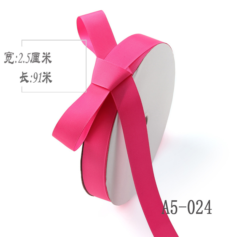 2,5 cm de alta densidad costilla cinta ramo de seda fruta caja de regalo embalaje color Ropa Accesorios hilo de unión cinta