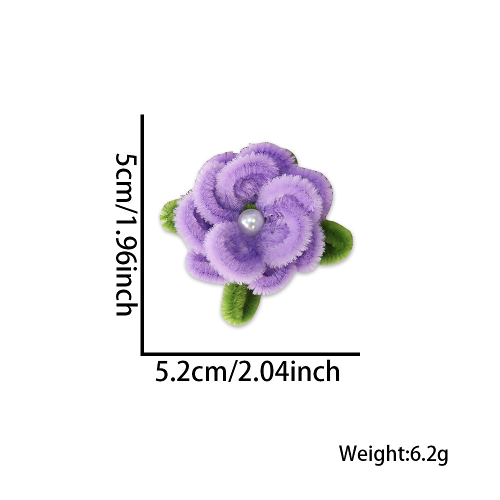 Una sola flor púrpura Hairpin