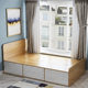 Nordic Bedroom Single Bed Adult 1.2 m Plate Single Drawer Bed Solid Wood Storage Bed High Box Bed Wholesale