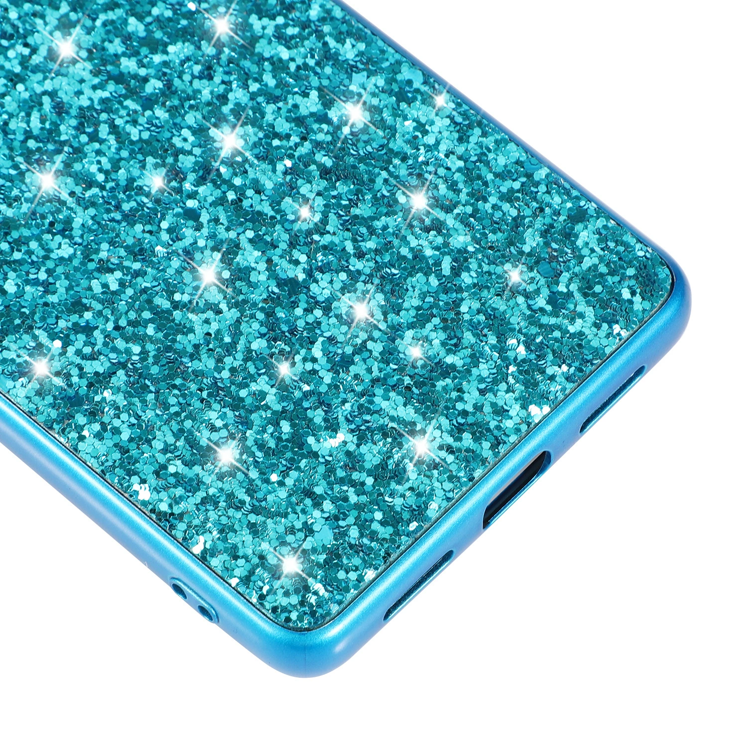 Пыльцесодержащий чехол для мобильного Samsung S23 ULTRA из глиттера NOTE20 однотонный защитный чехол со стразами из кожи женский A42