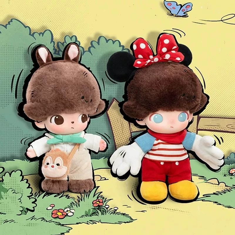 Плюшевый брелок-сувенир Bubble Mart DIMOO WORLD Disney Series Vinyl Plush Keychain Blind Box Trendy Gift